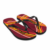 Good Vibes Waves Unisex Flip-Flops Sandals - Red, Flip Flops, $ 30.95, A Moment Of Now™
